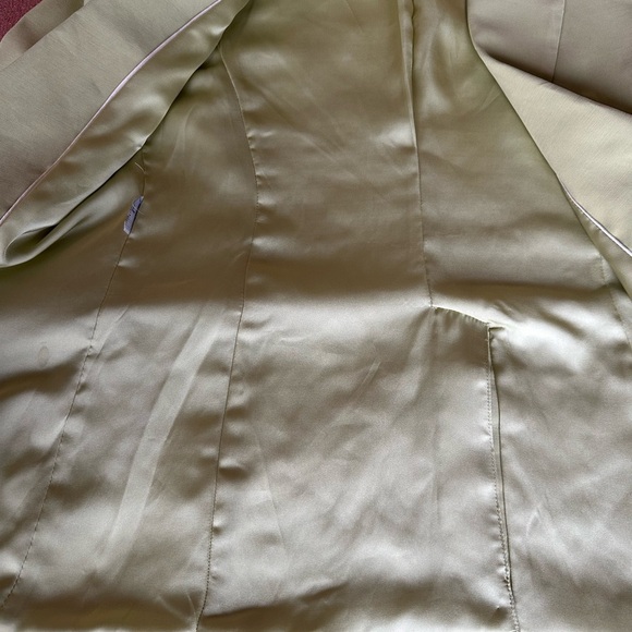 MNG Mango Blazer Women XXS Green Double Breasted  Stretch  Pockets, Relax/Resort - Picture 5 of 9